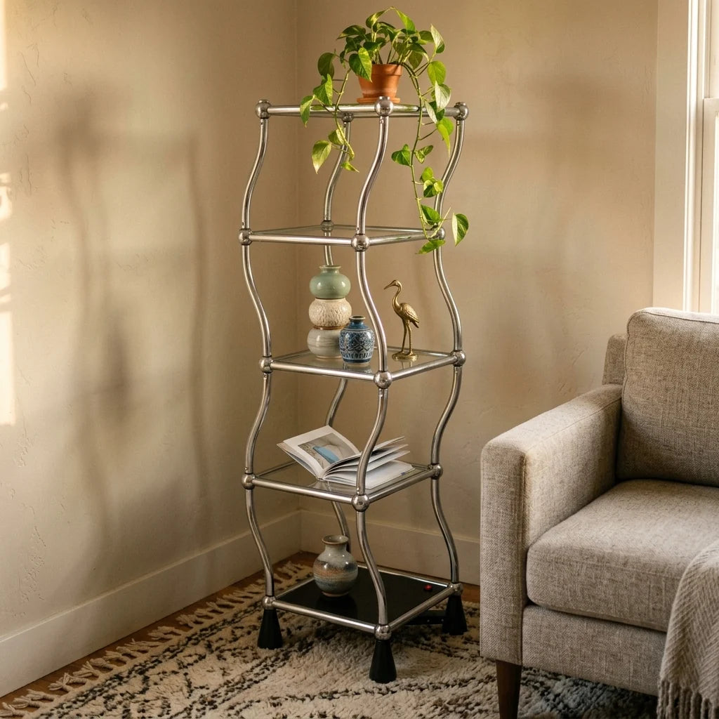 Display Shelf Motorized Rotating 5-Tier
