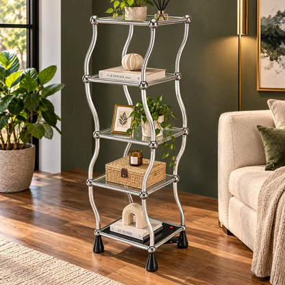 Display Shelf Motorized Rotating 5-Tier