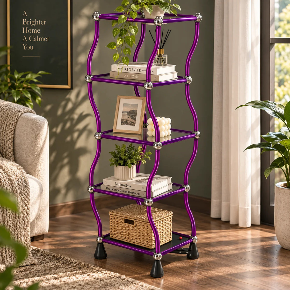 Display Shelf Motorized Rotating 5-Tier