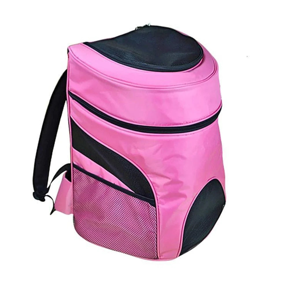 Dog Backpack Carrier Breathable Zippered Access Travel-Ready