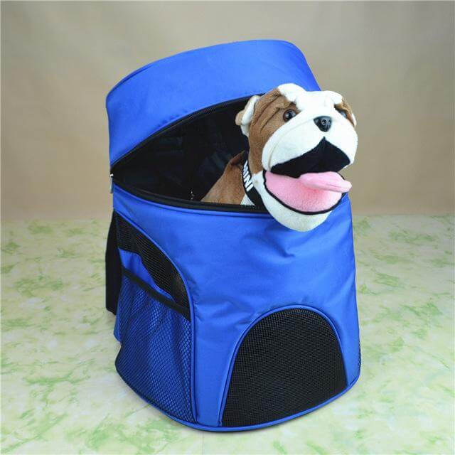 Dog Backpack Carrier Breathable Zippered Access Travel-Ready