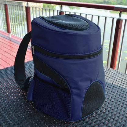 Dog Backpack Carrier Breathable Zippered Access Travel-Ready