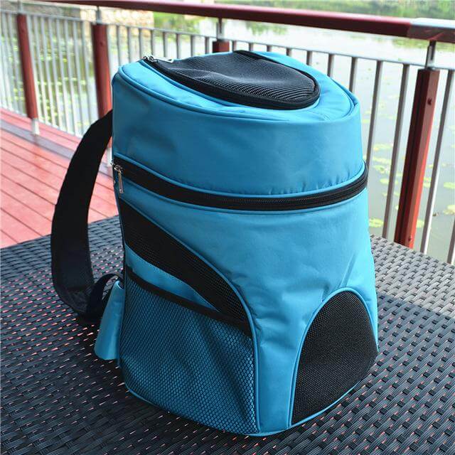 Dog Backpack Carrier Breathable Zippered Access Travel-Ready