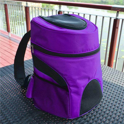 Dog Backpack Carrier Breathable Zippered Access Travel-Ready