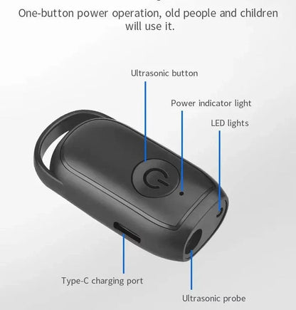 Dog Bark Repeller Ultrasonic Pocket-Sized Single-Button Control