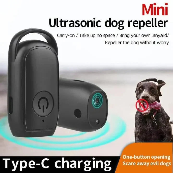 Dog Bark Repeller Ultrasonic Pocket-Sized Single-Button Control