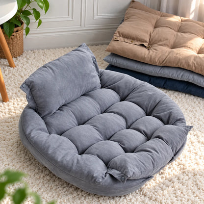 Dog Bed Convertible 3-in-1 Plush Cushioning Non-Slip Base