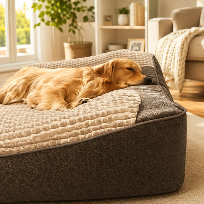 Dog Bed Orthopedic Bolster Scratch-Resistant Washable Cover