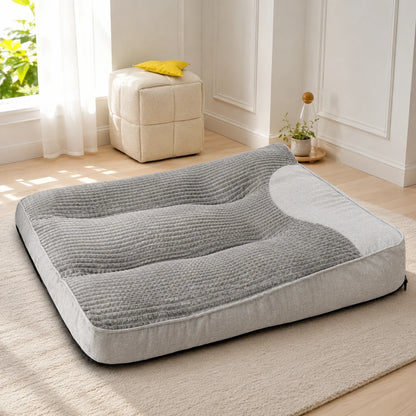 Dog Bed Orthopedic Bolster Scratch-Resistant Washable Cover
