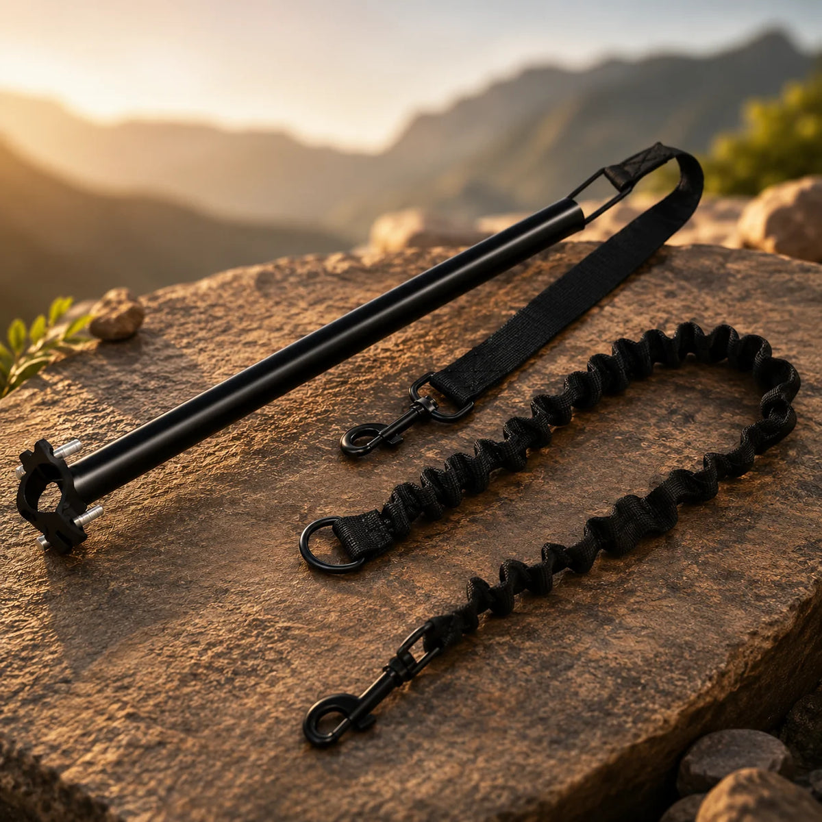 Dog Bike Leash Rigid Tow Rod Shock-Absorbing