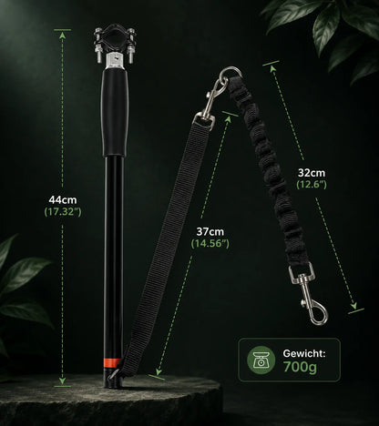 Dog Bike Leash Rigid Tow Rod Shock-Absorbing