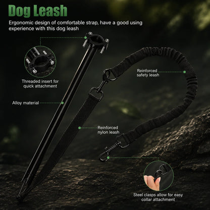 Dog Bike Leash Rigid Tow Rod Shock-Absorbing