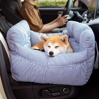 Dog Car Bed Padded Machine-Washable Side Pockets & Handles