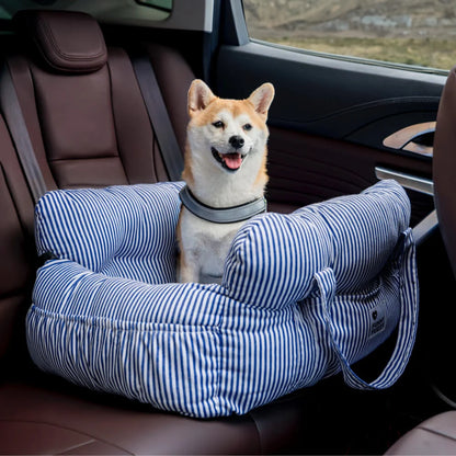 Dog Car Bed Padded Machine-Washable Side Pockets & Handles
