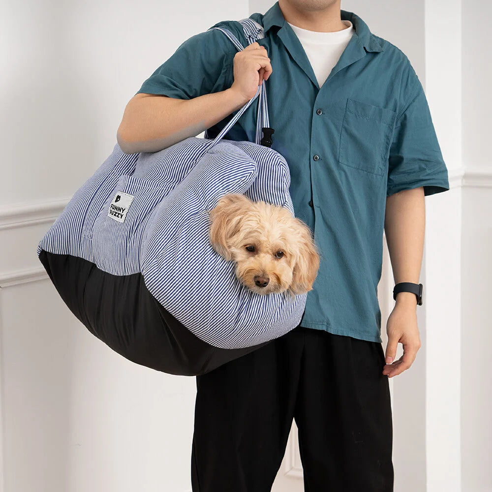 Dog Car Bed Padded Machine-Washable Side Pockets & Handles