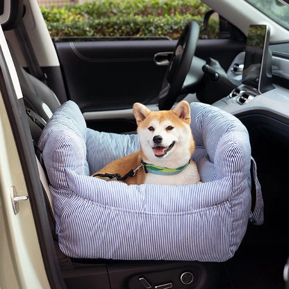 Dog Car Bed Padded Machine-Washable Side Pockets & Handles