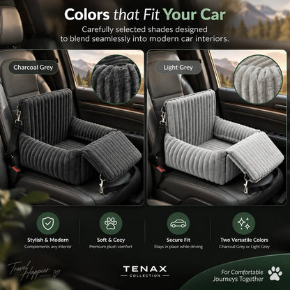 Dog Car Booster Seat Elevated Window View Plush Padded