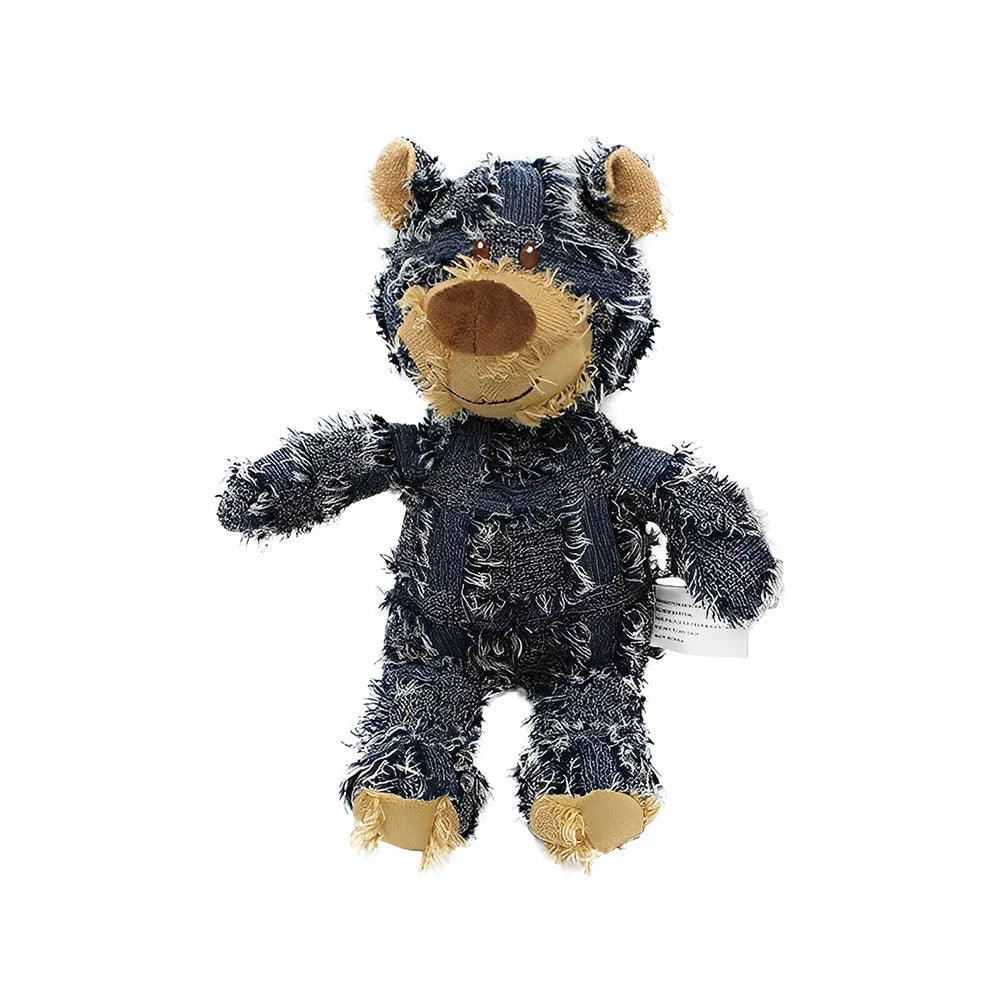 Dog Chew Toy Durable Chew-Proof Cotton Plush & Squeaker