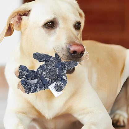 Dog Chew Toy Durable Chew-Proof Cotton Plush & Squeaker