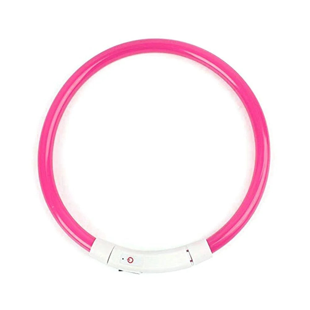 Dog Collar LED Light USB Rechargeable Three Modes
