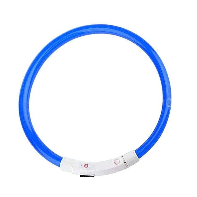 Dog Collar LED Light USB Rechargeable Three Modes