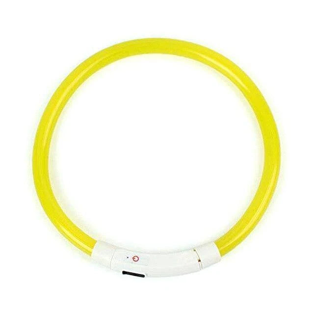 Dog Collar LED Light USB Rechargeable Three Modes