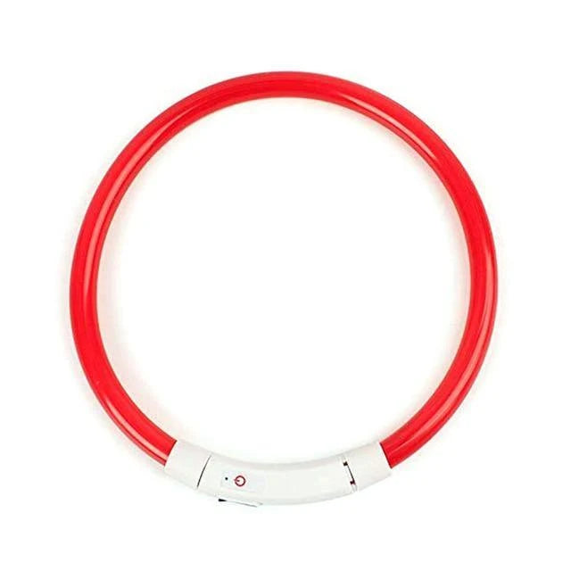 Dog Collar LED Light USB Rechargeable Three Modes
