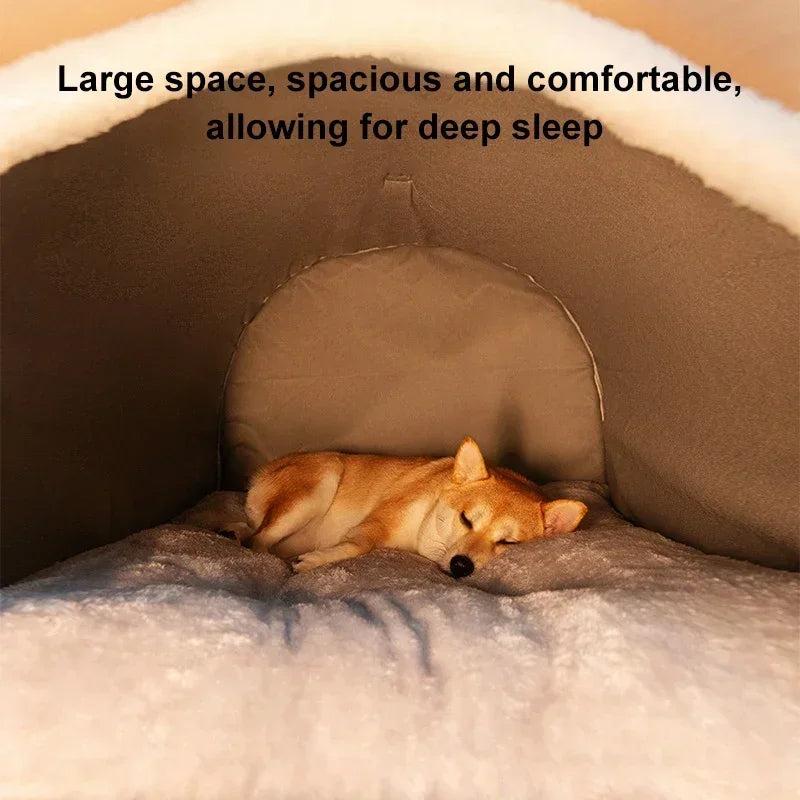 Dog House Insulated Cotton Machine Washable Detachable Cushion