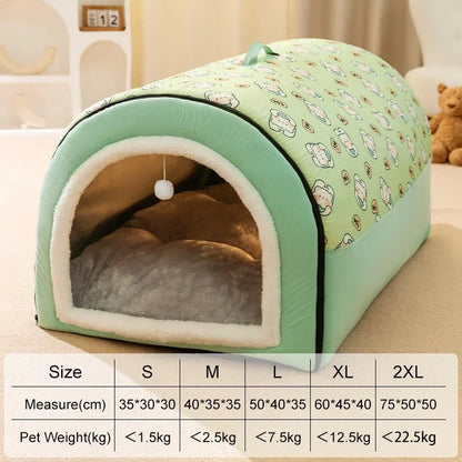 Dog House Insulated Cotton Machine Washable Detachable Cushion
