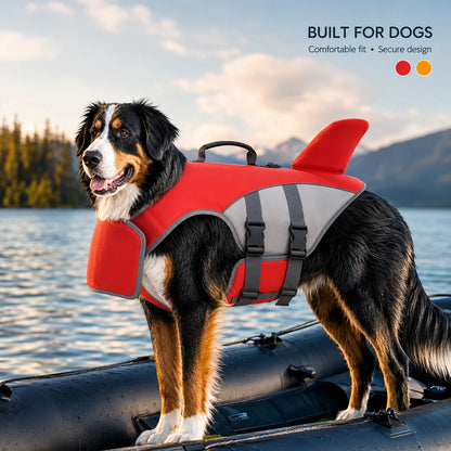 Dog Life Jacket Shark Fin High-Buoyancy Removable Float