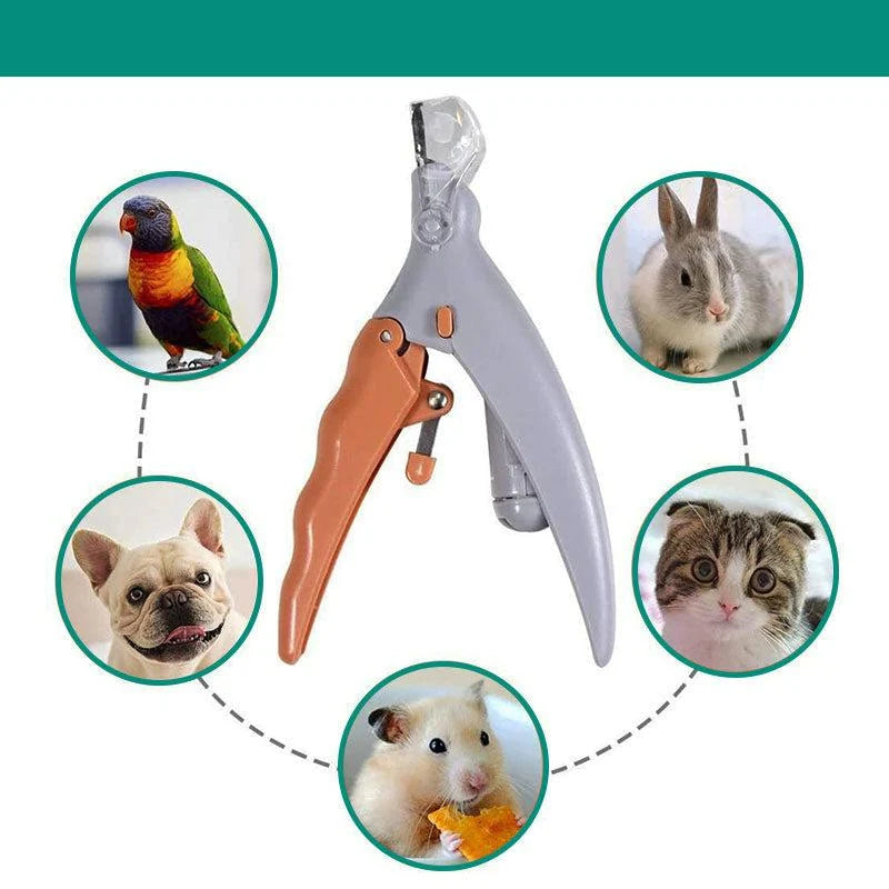 Dog Nail Clipper Safety Sensor & Ergonomic Handle