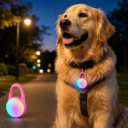 Dog Safety Light Clip-On LED USB-C Rechargeable Water-Resistant