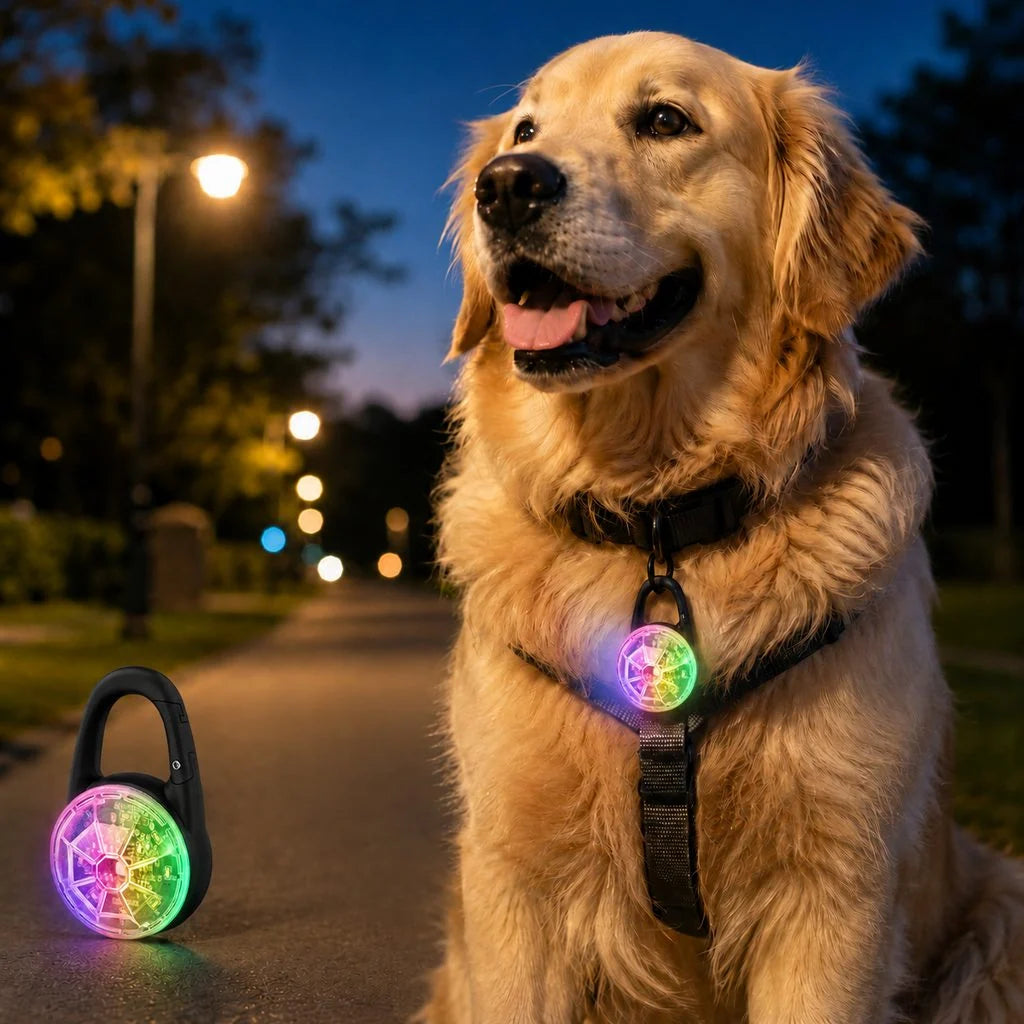 Dog Safety Light Clip-On USB-C Rechargeable IP68 Water-Resistant