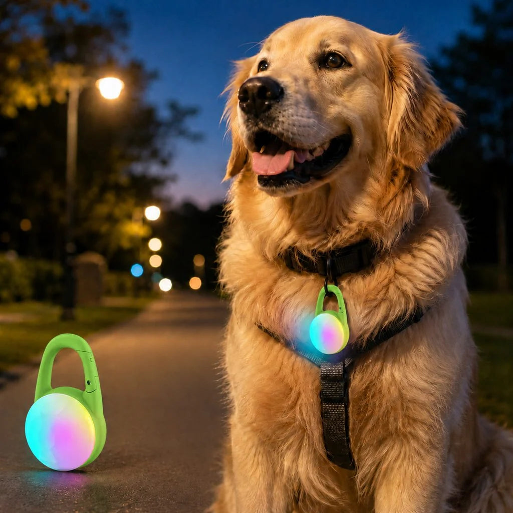 Dog Safety Light Clip-On USB-C Rechargeable IP68 Water-Resistant