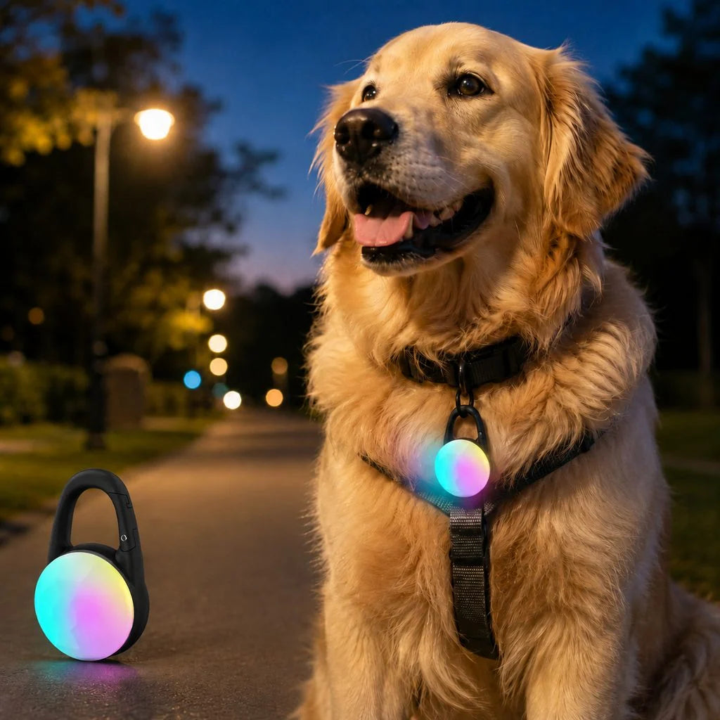 Dog Safety Light Clip-On USB-C Rechargeable IP68 Water-Resistant