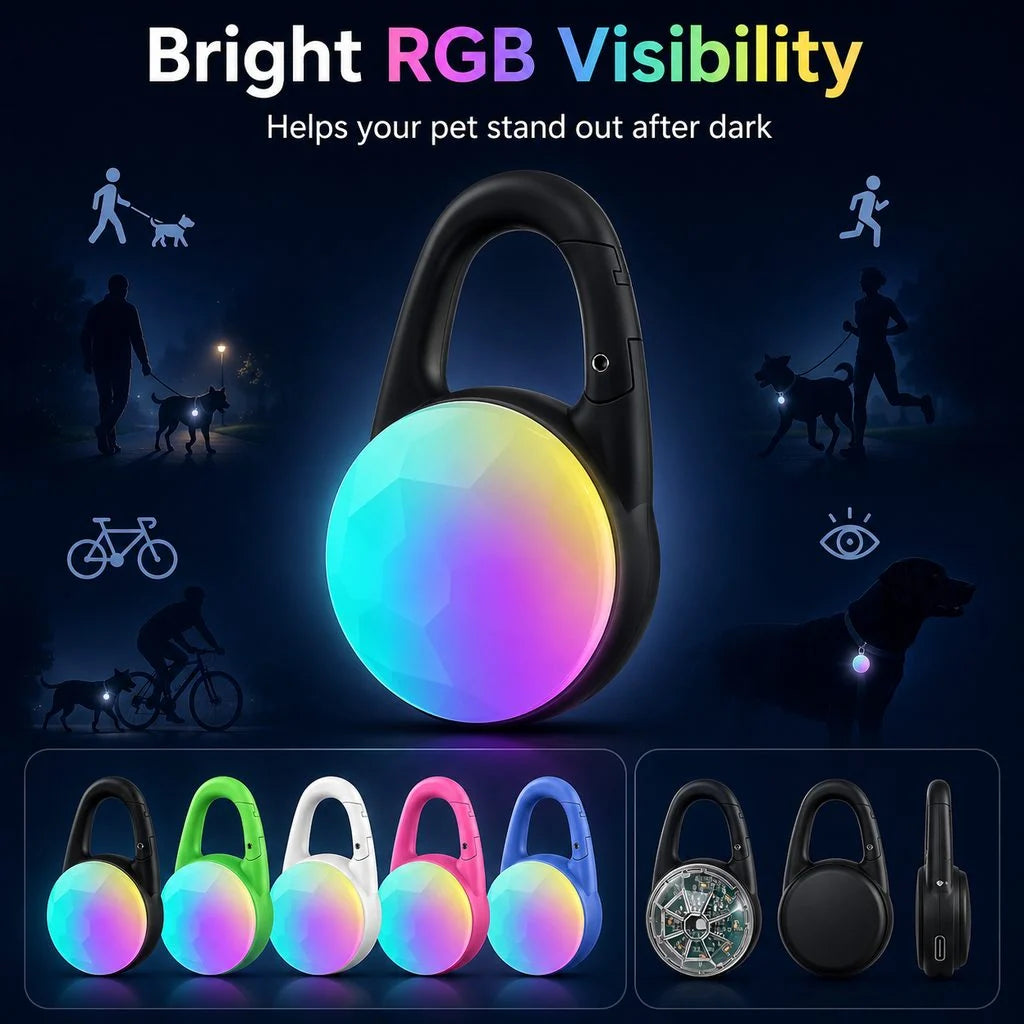 Dog Safety Light Clip-On USB-C Rechargeable IP68 Water-Resistant