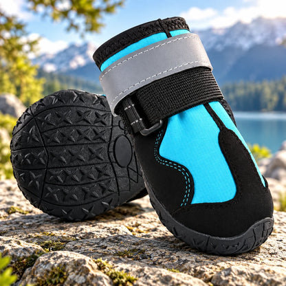Dog Shoes Anti-Slip Sole & Reflective Straps
