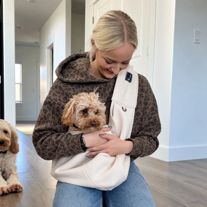 Dog Sling Carrier Padded Crossbody Safety Buckle