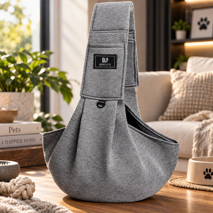 Dog Sling Carrier Padded Crossbody Safety Buckle