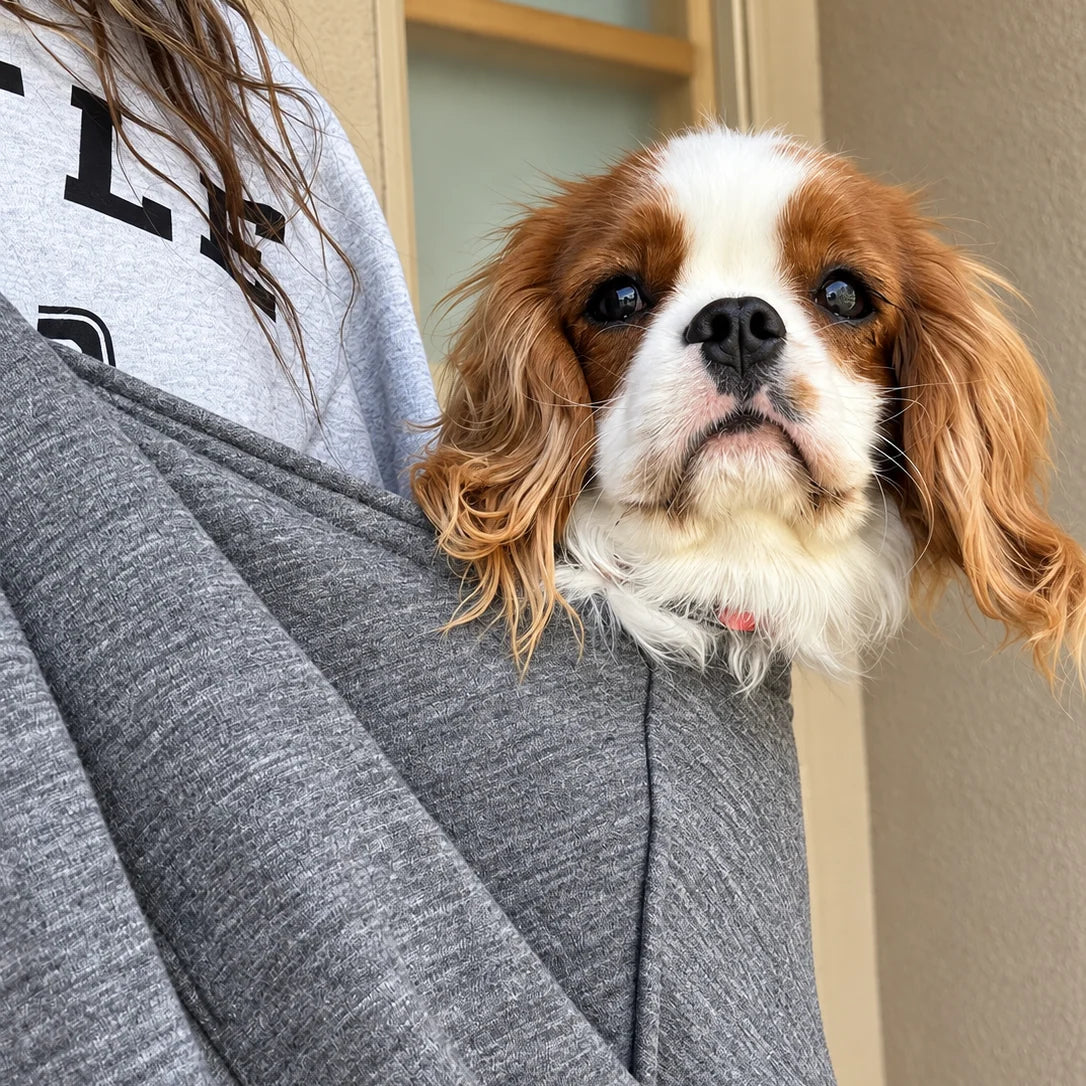Dog Sling Carrier Padded Crossbody Safety Buckle