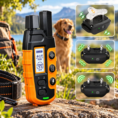 Dog Training Collar Long-Range 3,280 Ft Rechargeable