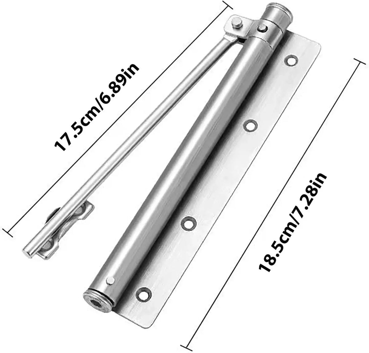 Door Closer Soft-Closing 4-Speed Stainless Steel