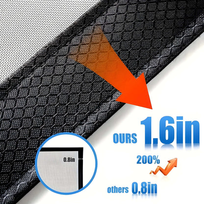 Door Mosquito Net Magnetic Self-Closing Polyester Mesh