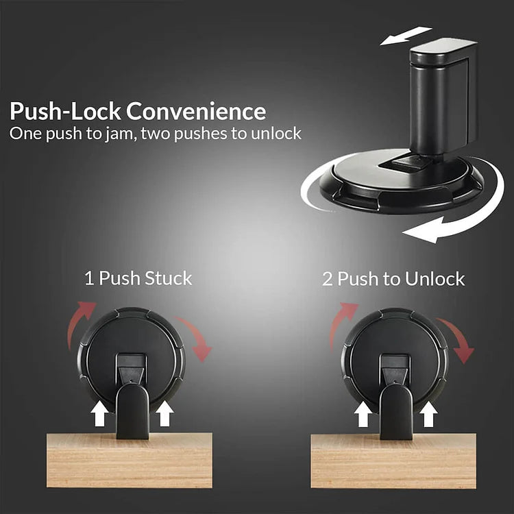 Door Stopper Floor-Mounted Foot-Operated Zinc Alloy