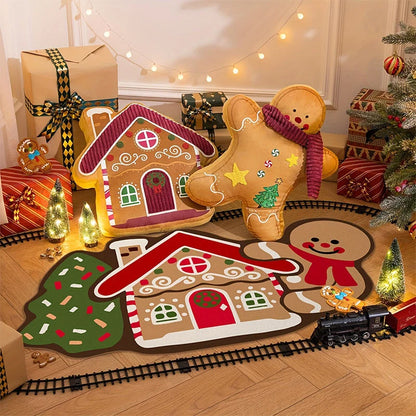 Doormat Gingerbread Diatomaceous Earth Absorbent Non-Slip Backing