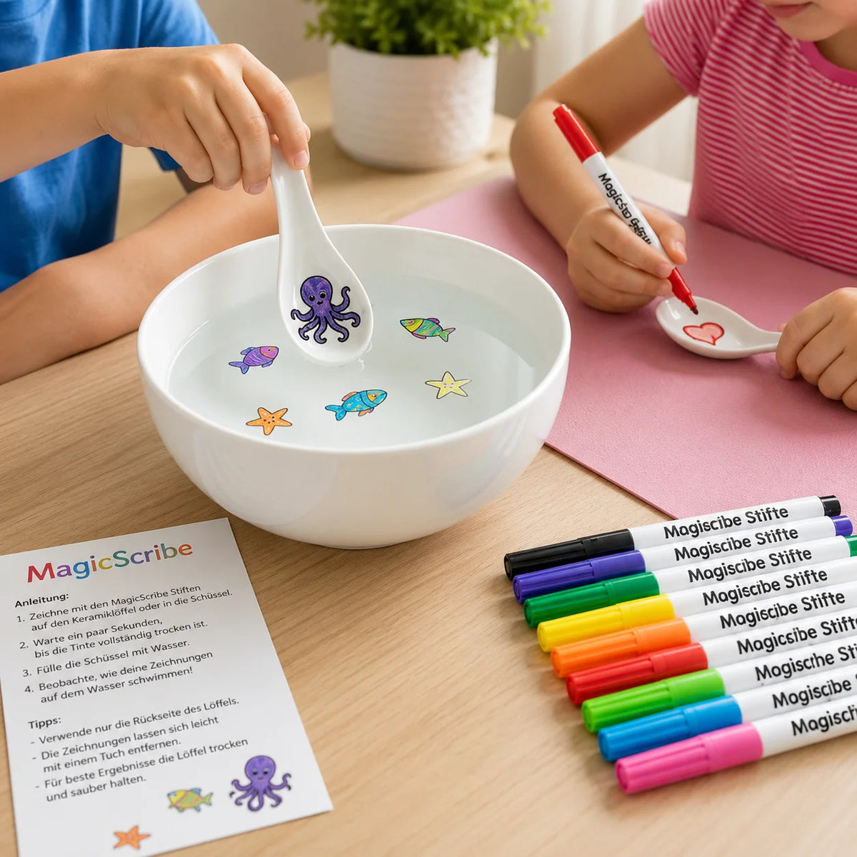 Drawing Pens Water-Activated Floating Ink Set of 12