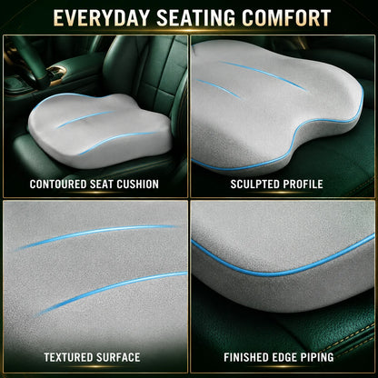 Driver Seat Booster Cushion Memory Foam & Non-Slip 3 Inch