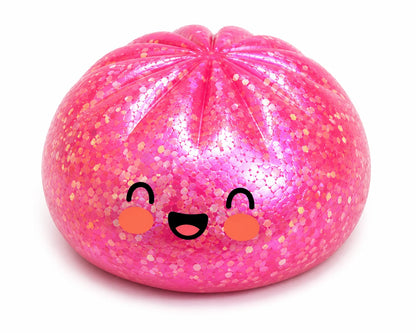 Dumpling Squishy Toy Glitter Finish Soft Squeeze Fidget
