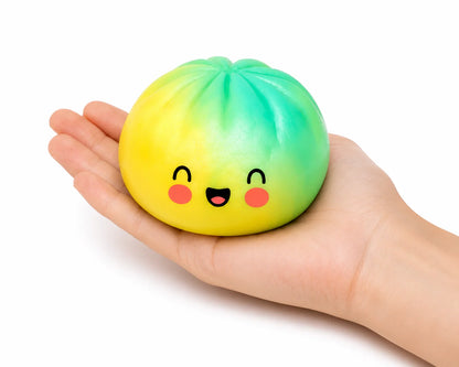 Dumpling Squishy Toy Glitter Finish Soft Squeeze Fidget