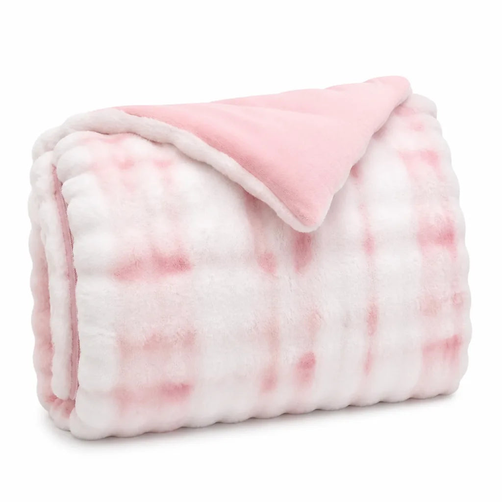 Duvet Cover Reversible Quilted Rabbit Fur & Milk Velour
